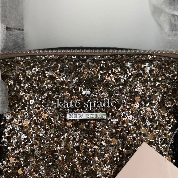 NWT Kate Spade mini reiley Laurel way glitter bag - Picture 2 of 5